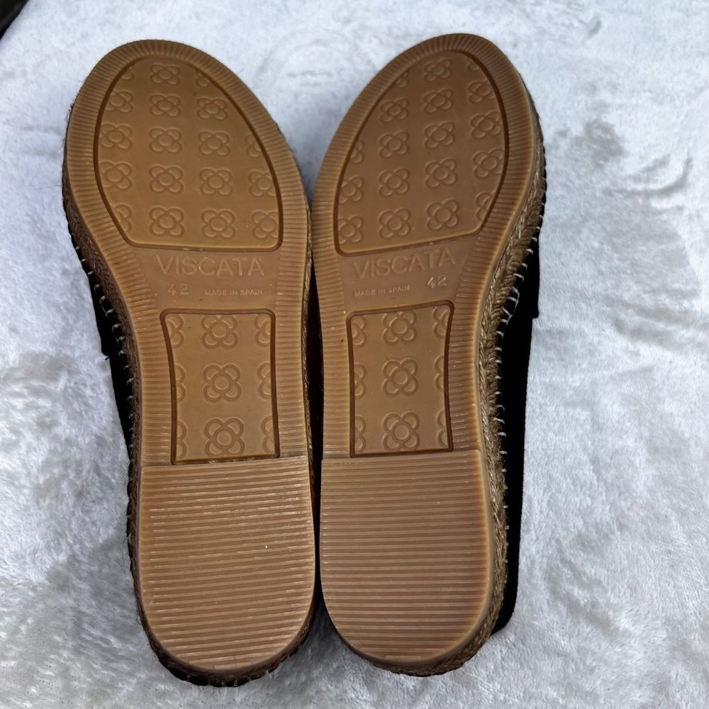 Viscata Sitges Canvas Espadrille Shoe Black size 42 US 9 Men NWOT - Picture 7 of 8